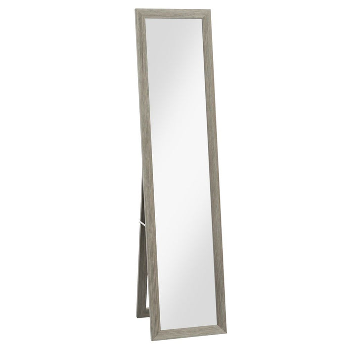 High-Quality HOMCOM Full Length Farmhouse Mirror - Hanging and Freestanding