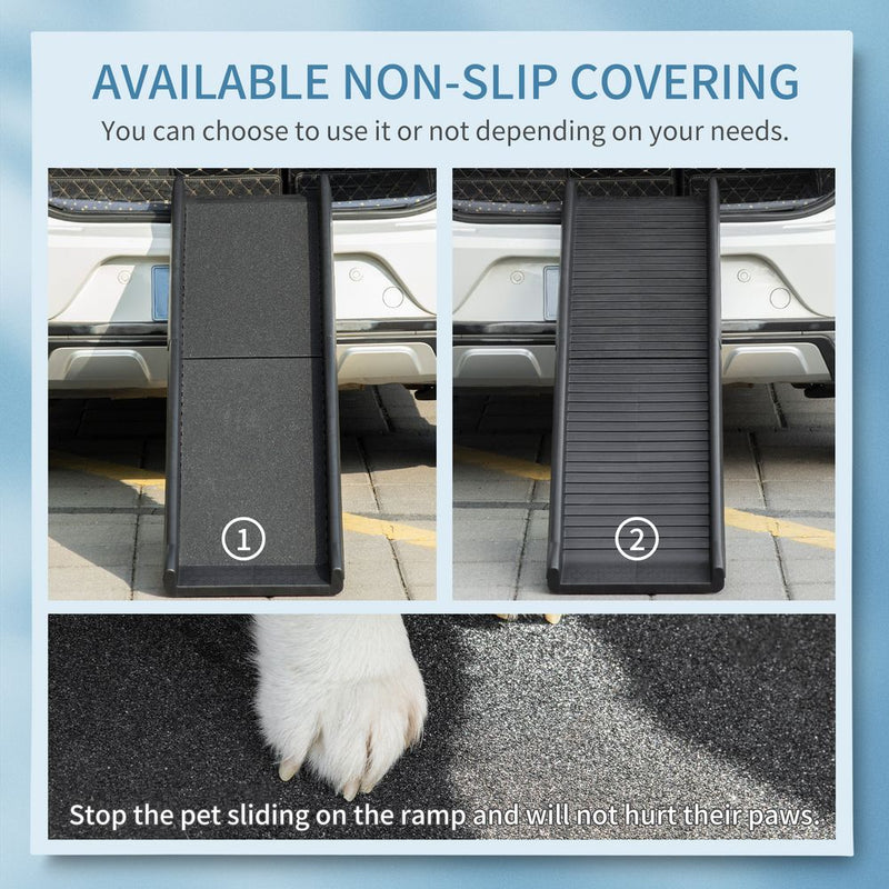 PawHut Foldable Pet Ramp Dog Car Ramp for SUVs, Cars - Black