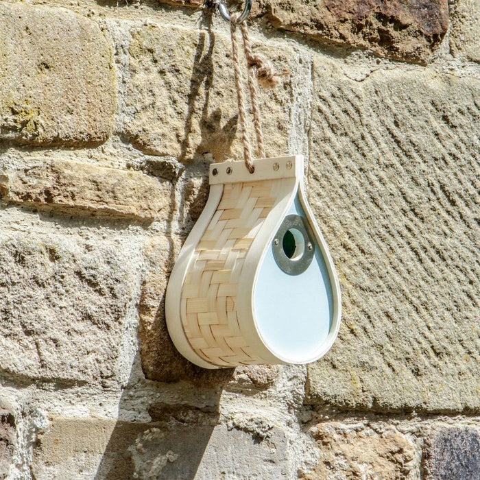 Dewdrop Nest Box Bird | M&W | Natural Bamboo | Attract Birds & Butterflies | Easy to Clean