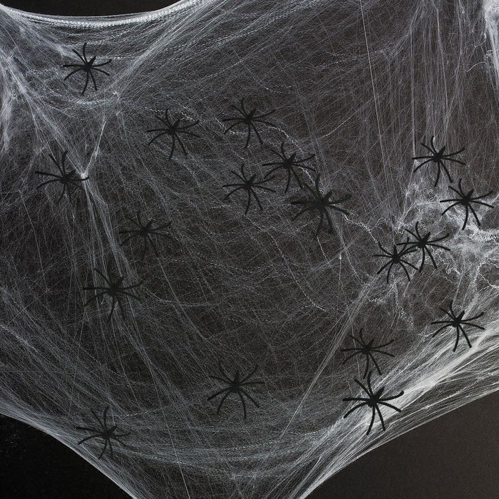 24 Spooky Spiders for Halloween Decor - Realistic Black Plastic - Great for Parties & Pranks!