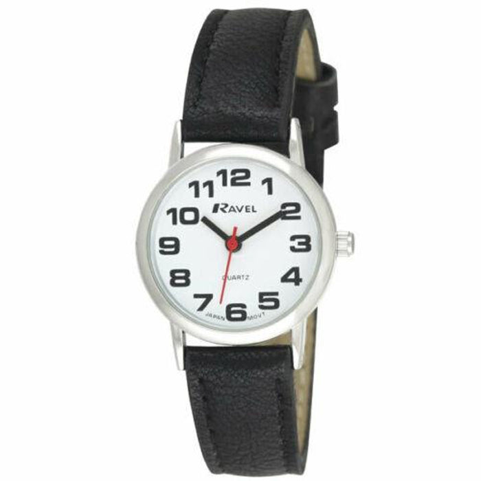 Ravel Ladies Classic Faux Leather Strap Watch R0105L - Multiple Colors Available