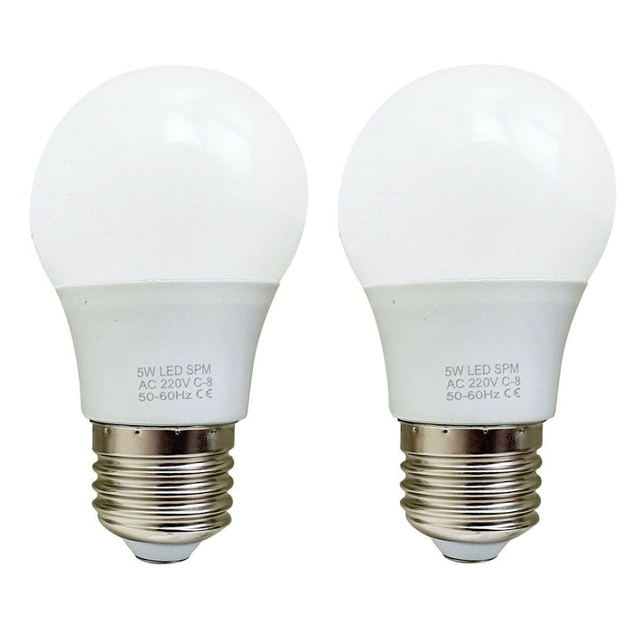 5W E27 Screw LED Light GLS bulbs, Energy Saving Edison  Cool White 6000K non dimmable lights