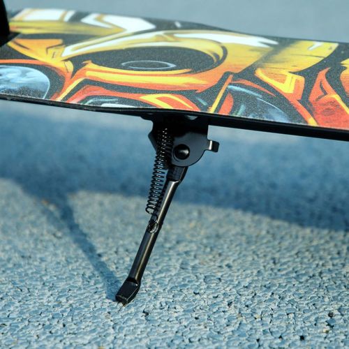 AIYAPLAY Kids Scooter, Foldable Kick Scooter w/ Adjustable Handlebar, Black