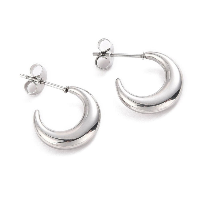 Moon Hoop Earrings | Ideal Birthday or Christmas Gift