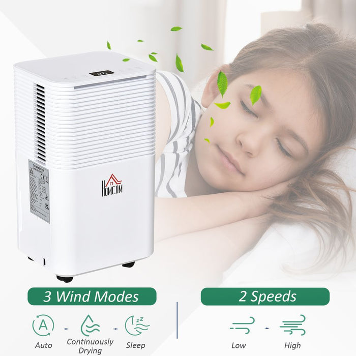 12L/Day 2000ML Portable Quiet Dehumidifier 3 Modes Home,