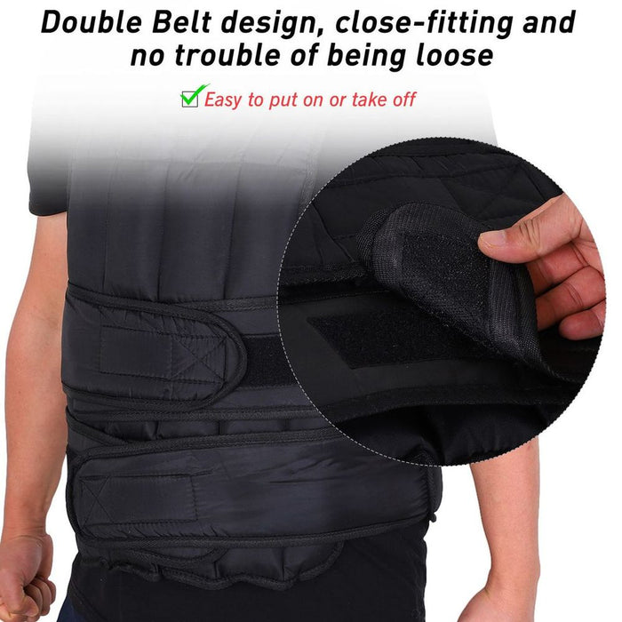 High-Quality 10KG Adjustable Weight Vest for Running, Gym Training, and Weight Loss, Black