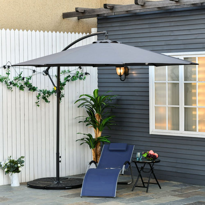 Stylish 3m Garden Parasol Sun Shade Hanging Rattan Set – High Quality, Perfect for Patio & Pool