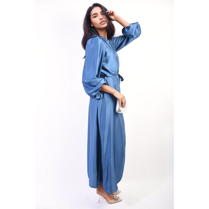 Astrid Long Sleeve High Neck Maxi Dress - Elegant and Comfortable