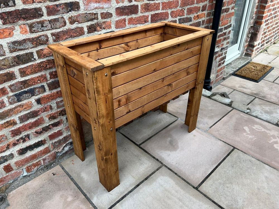 Somerford Deep Root Planter - Large, English Design, Raised for Herbs/Vegetables, Sustainably Sourced Wood, Rustproof Bolting