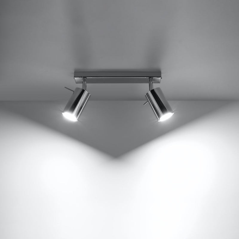 Modern Steel Ring Ceiling Lamp - Quality GU10 Spotlights