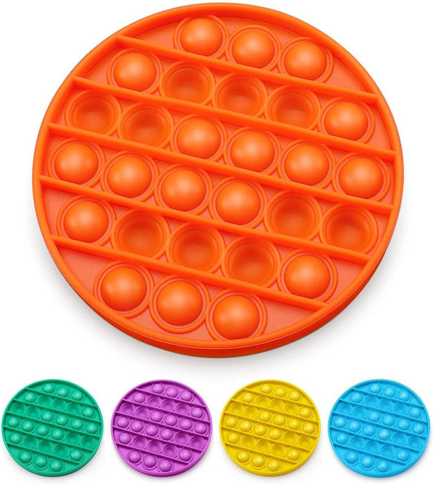 ASPECT Stress Reliever Toy - ORANGE Push Pop Bubble - Premium Quality - Sensory Fidget - Perfect Gift