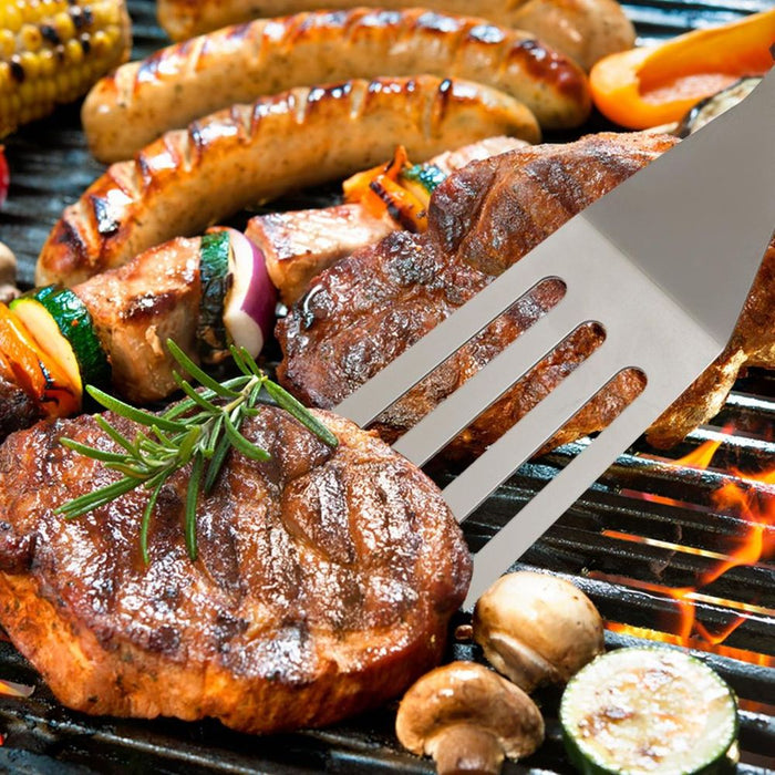 Sturdy StainlessSteel BBQ Turner | Durable, Ergonomic, High Quality