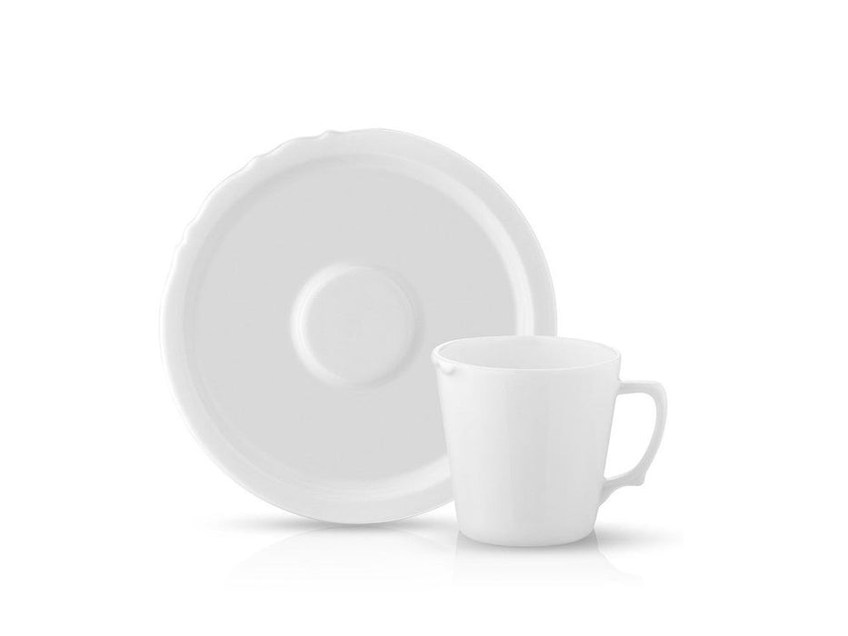 Eser-i Istanbul Tea Cup and Saucer - White - 230 cc