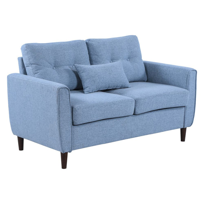 Modern Chic Loveseat with Armrest Spring Padding for Home Office