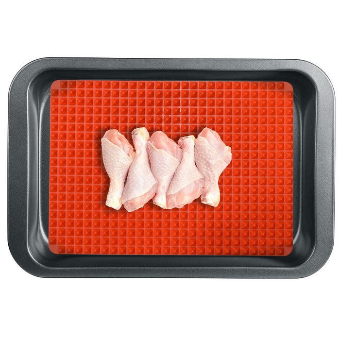 Pyramid Pan Silicone Baking Mat | Non-Stick, Dishwasher Safe, Oven-Ready | AS-06592 Pyra-48 5060138816572