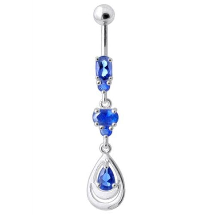 Fancy Jeweled Navel Belly Button Ring