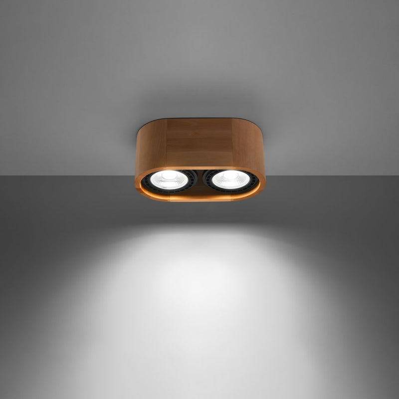 Scandi Design Wood Ceiling Lamp - Basic Series, GU10