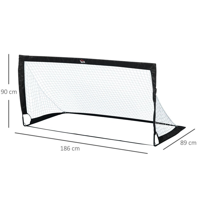 Foldable Outdoor Football Goal | All-Weather Net | Kids & Adults | 6'x3' | HOMCOM