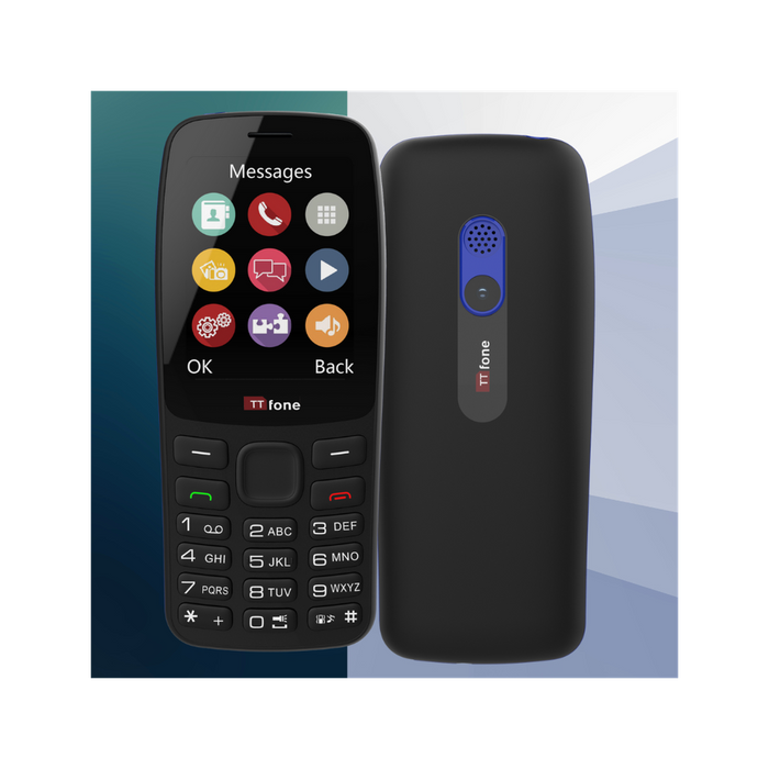 TTfone TT175 Mobile w/ USB Cable - O2 Pay As You Go: Affordable & Feature-Packed Dual Sim Phone