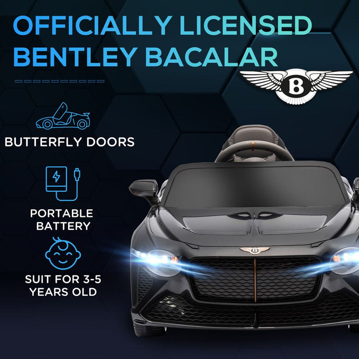 Bentley Bacalar Licensed 12V Kids Electric Car - Black