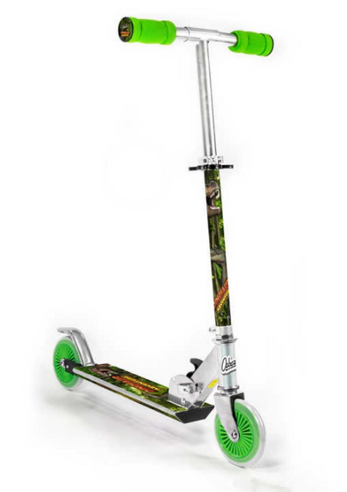 Ozbozz SV14699 Dinosaur Scooter 2 Wheel - Foldable & Lightweight with Non-Light Up Wheels