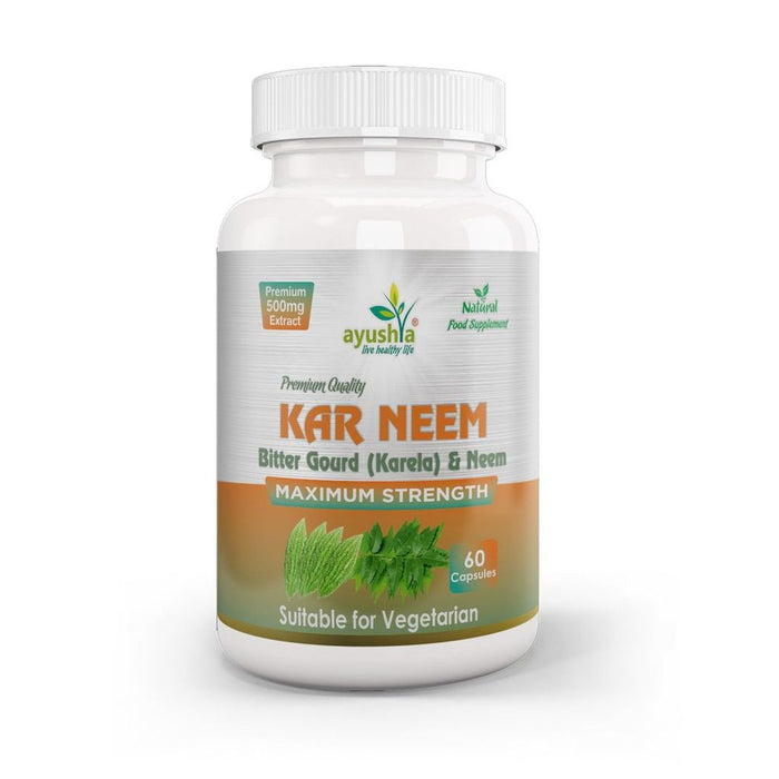 Pure KarNeem (Karela + Neem) Capsules - Boost Health & Wellness, Quality Assurance, Trusted Seller