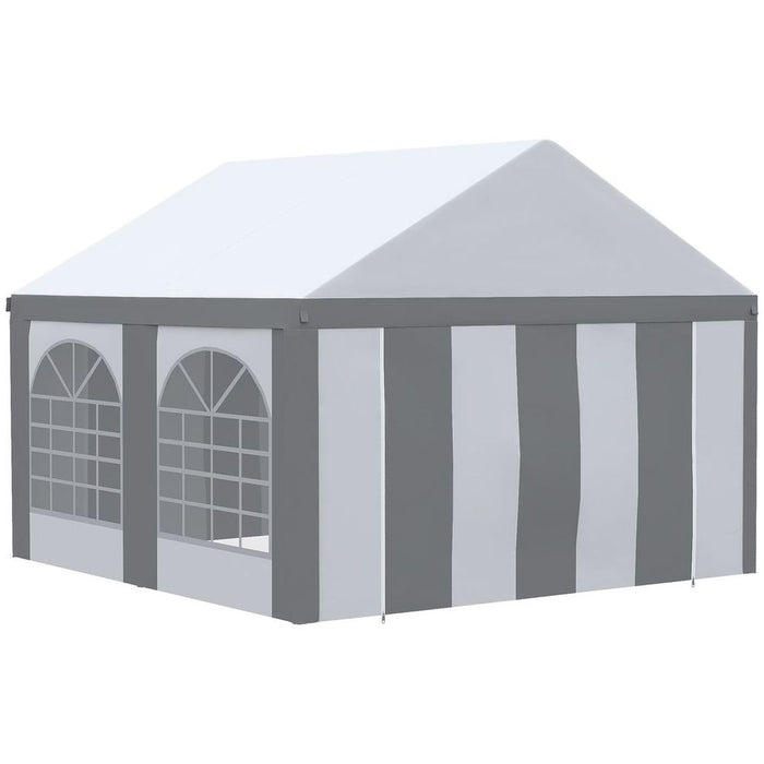 High Quality 4x4m Party Tent, Marquee Gazebo with Sides, Windows & Doors