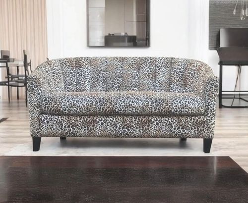 147CM 2 SEATER LEOPARD PRINT LOVESEAT