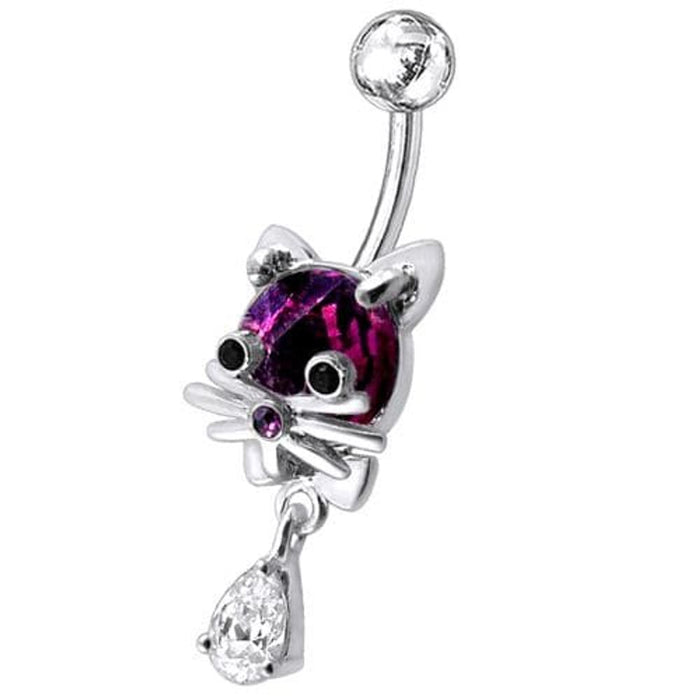 Jeweled Cat Dangling Navel Banana