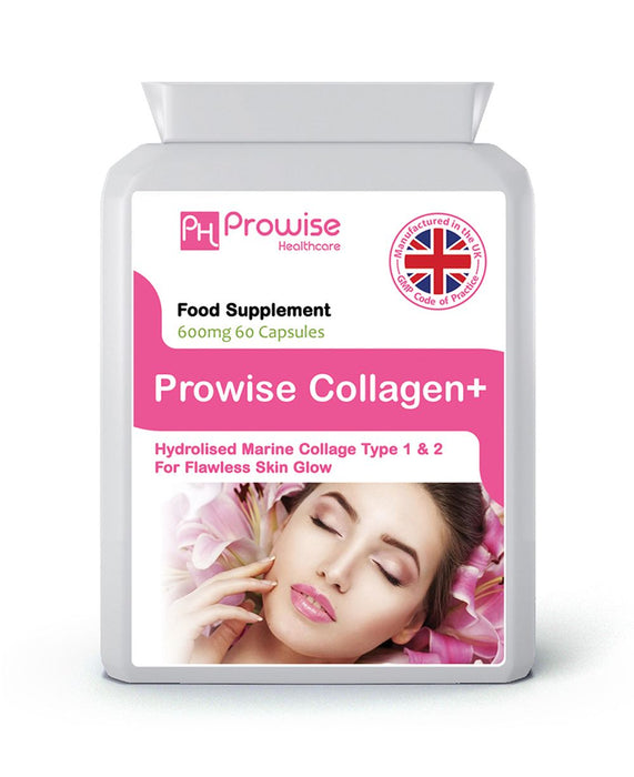 Pure Marine Collagen 1200mg 60 Capsules - Premium Quality Skincare - Prowise Healthcare