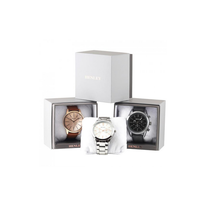 Henley Ladies Sports Silver Dial Rubber Strap Watch H06175 Available Multiple Colour