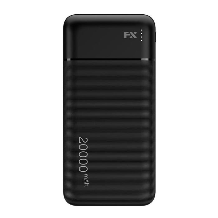 FX 20000mAh Powerbank with Type-C 3A Output, Black