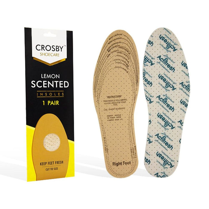 Lemon-scented Foot Insoles for Boots/Shoes - Unisex, Full-Length, High-Quality