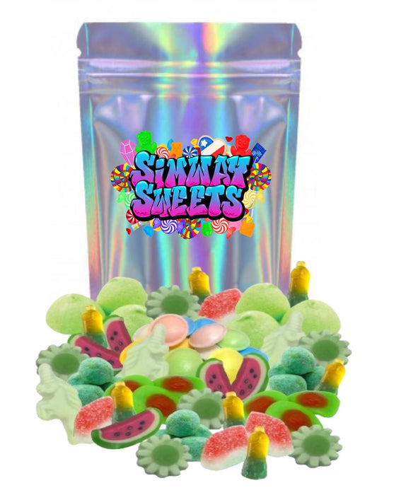 Premium Quality 1kg Green Pick n Mix Sweets - Perfect for Baby Showers!