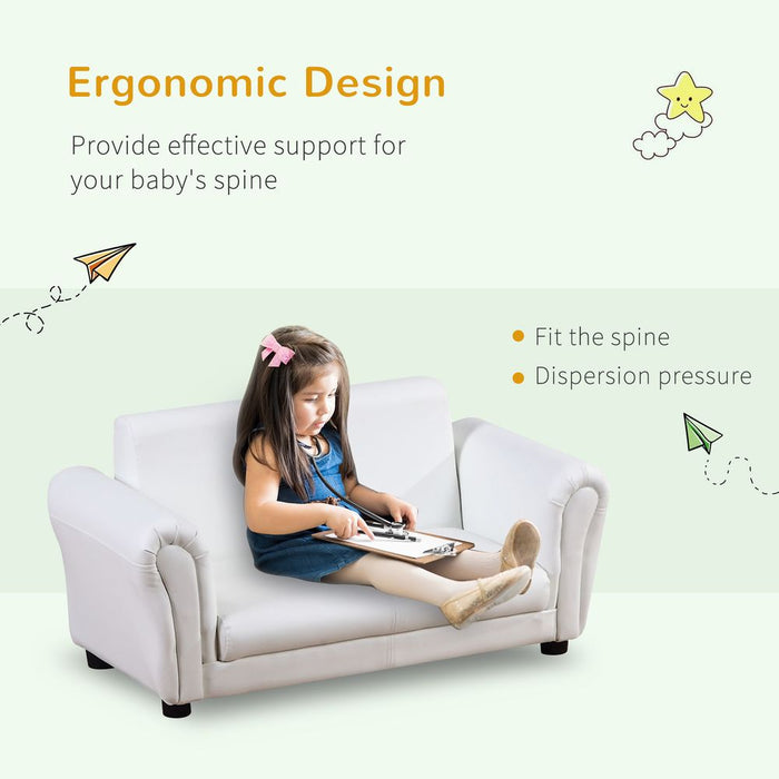 Premium Kids Sofa Set: 2 Seater Furniture, Armchair, Footstool - High-Quality, Perfect for Boys and Girls