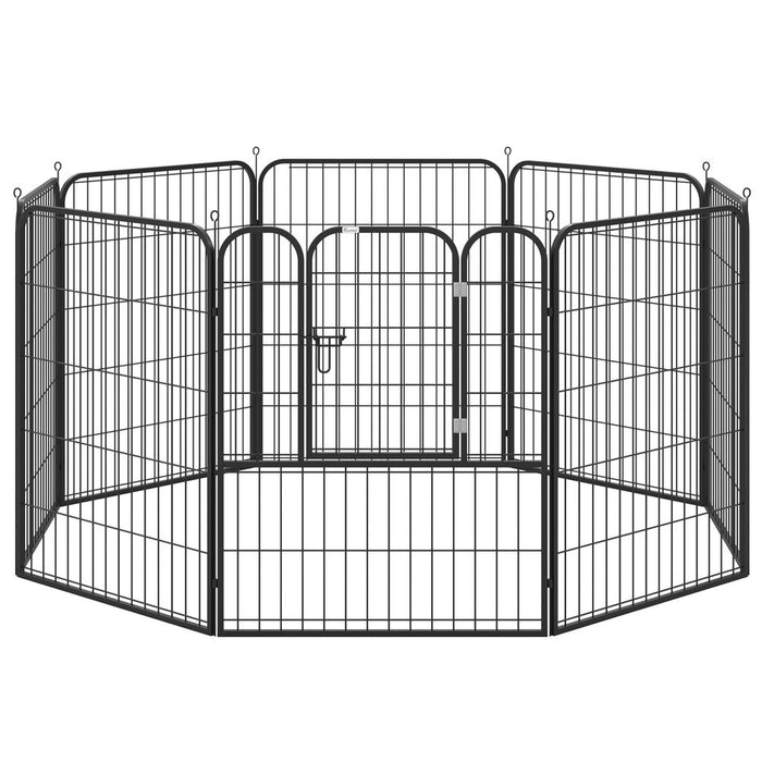 Portable Foldable Dog Rabbit Puppy Playpen - Metal Fence for Indoor/Outdoor Use - 4 Sizes Available