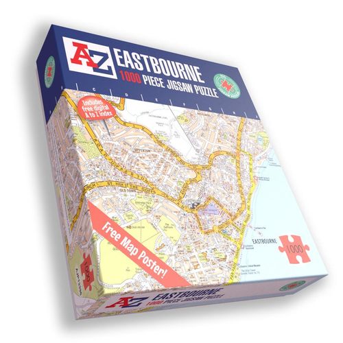 A to Z Map of Eastbourne 1000 Piece Jigsaw Puzzle