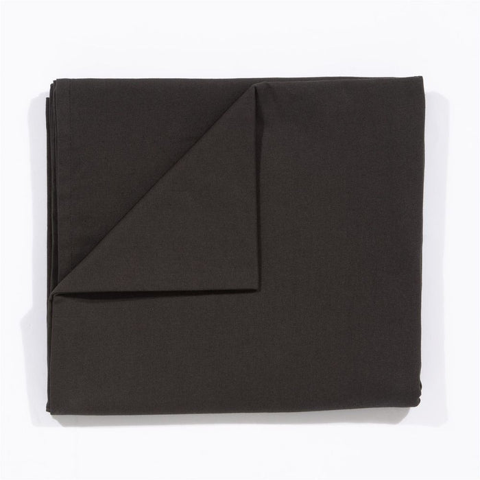 Avon Black Tablecloth - 100% Cotton - 240x140cm - High-Quality