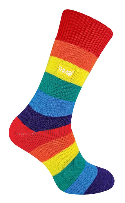 THMO Rainbow Thermal Socks - Boutique Quality Winter Footwear