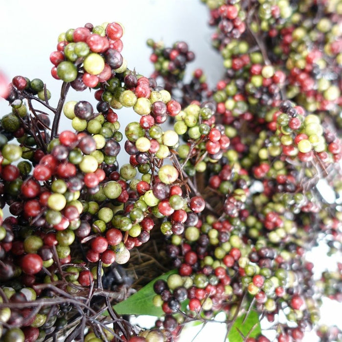 Premium 55cm Black Berries Wreath - Stunning Foliage & Quality Craftsmanship - Ideal for Any Door - Limited Stock!