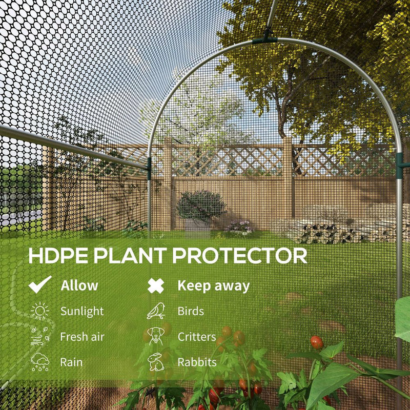 Outsunny Fruit Cage, Plant Protection Tent, 1.2x2.4x1.9m