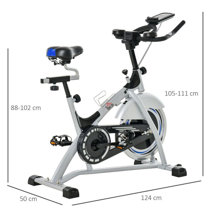 High-Quality HOMCOM Exercise Bike - LCD Monitor, Adjustable Seat & Handle - 15KG Flywheel - Get Fit Now!