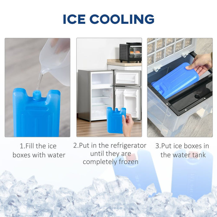 Portable Air Cooler, Ice Cooling Fan, Evaporative Humidifier Unit - High Quality, from HOMCOM