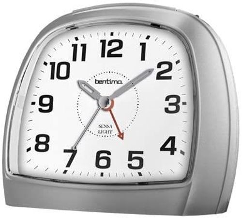 Acctim Sensa Light Three sweep Alarm Clock - Silver - 14697