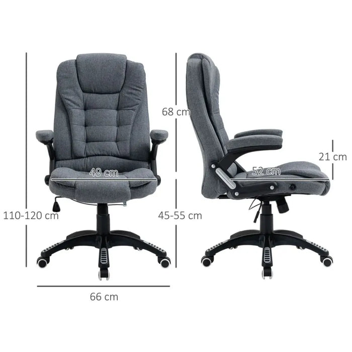 Ultimate Comfort High Back Home Office Chair- Dark Grey, Swivel, Wheels, Adjustable Height- Best Quality Guaranteed