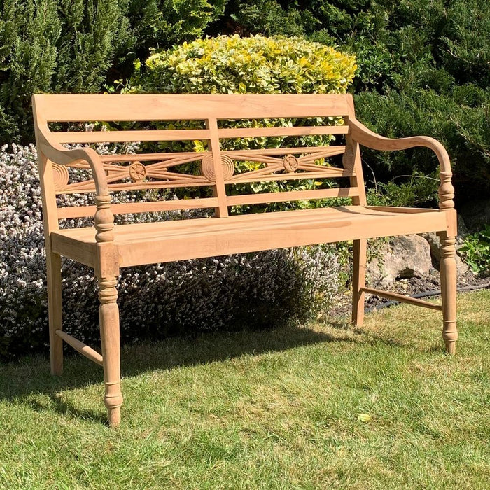 Premium Grade A Teak 2 Seat Batavia Bench - 120CM