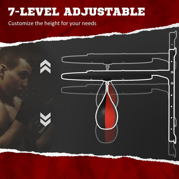 SPORTNOW Adjustable Speed Bag Platform, Wall Mount Punching Bag Training Kit