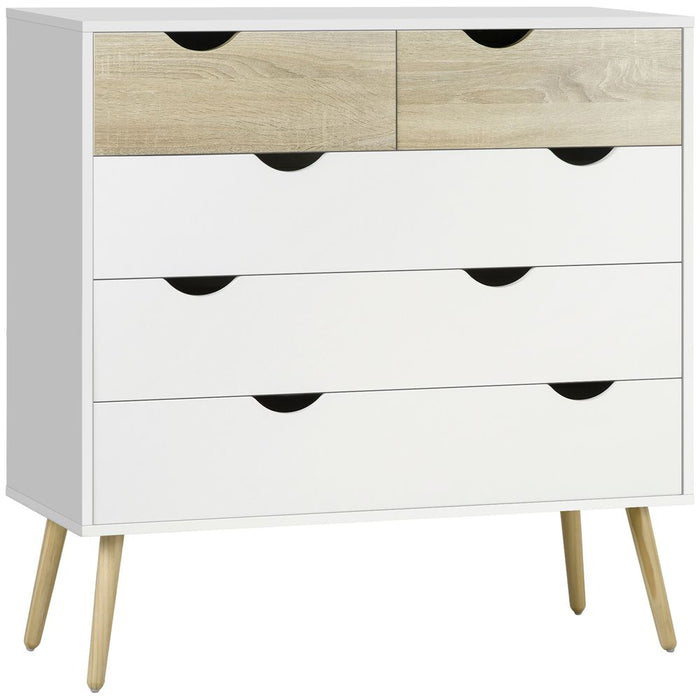 Premium 5 Drawer Chest - Spacious Storage Unit for Bedroom - High-Quality.