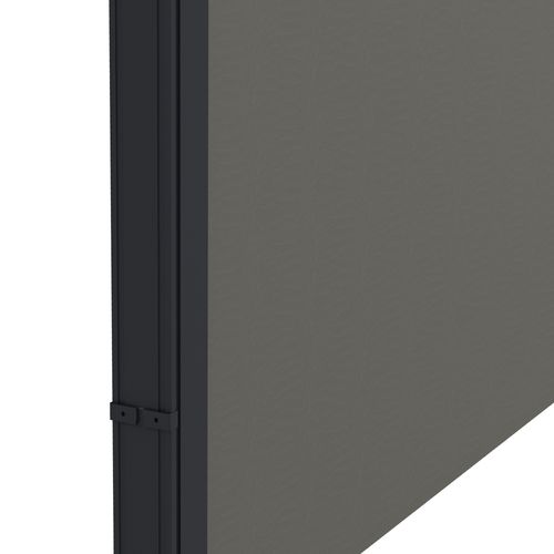 Outsunny Side Awning Retractable, Outdoor Privacy Screen, 400x160cm, Dark Grey