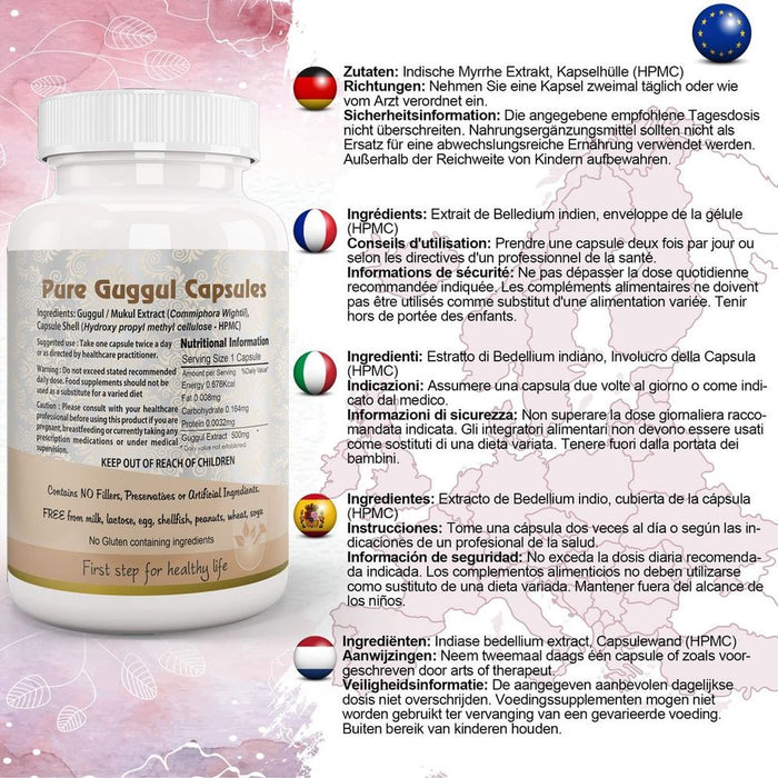 Premium Guggul Capsule - All-Natural, Effective, and Clinically-Proven